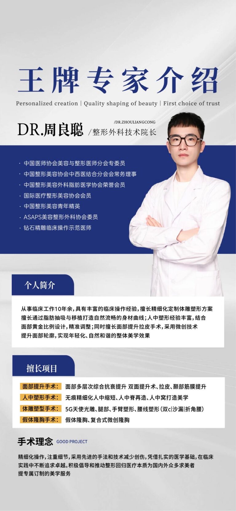 院方提供的周良聪医生肖像